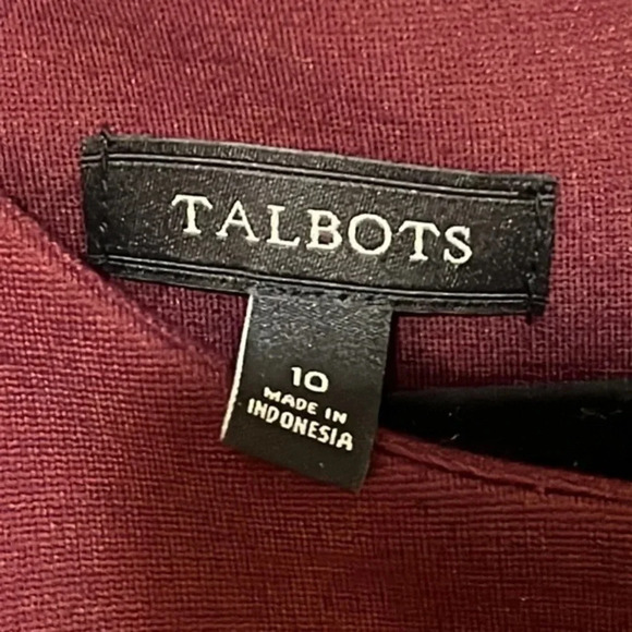 Talbots | Color‎ block matron & black knee length dress women’s 10 flattering - Picture 2 of 6